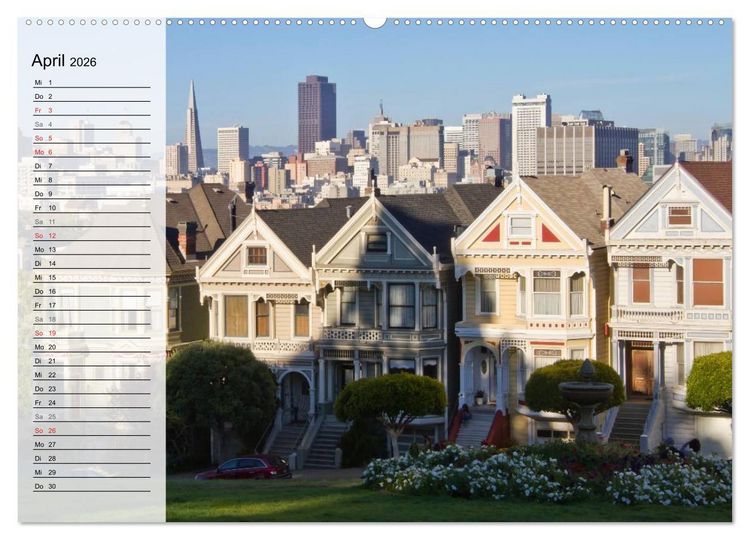 Produktbild: SAN FRANCISCO Traumstadt in Kalifornien (hochwertiger Premium Wandkalender 2026 DIN A2 quer), Kunstdruck in Hochglanz