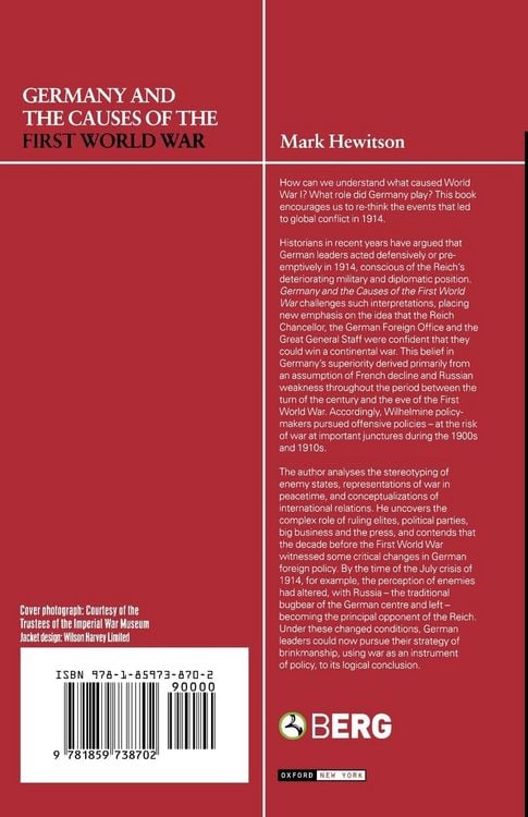 Produktbild: Germany and the Causes of the First World War