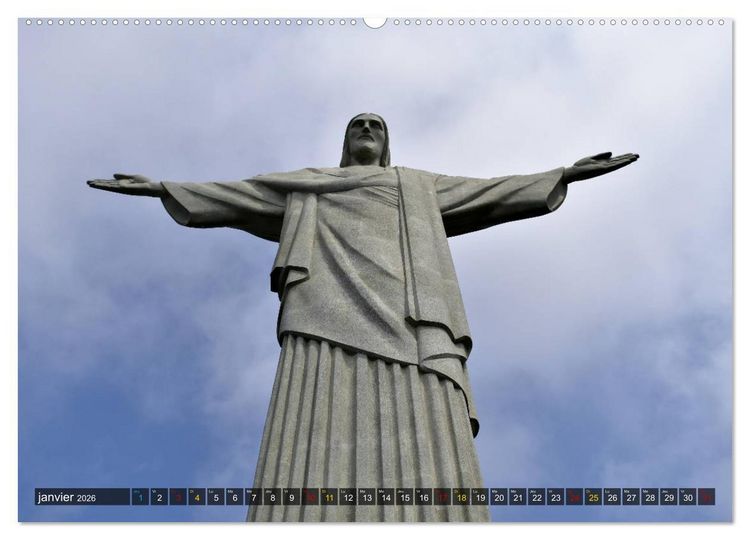 Produktbild: Tout simplement Rio de Janeiro (Calendrier mural 2026 DIN A2 vertical) calendrier de bureau