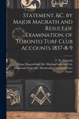Produktbild: Statement, &c. by Major Magrath and Result of Examination, of Toronto Turf Club Accounts 1837-8-9 [microform]