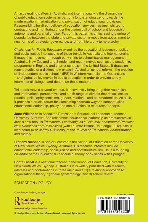 Produktbild: Challenges for Public Education