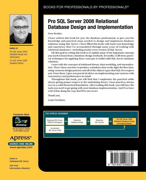 Produktbild: Pro SQL Server 2008 Relational Database Design and Implementation