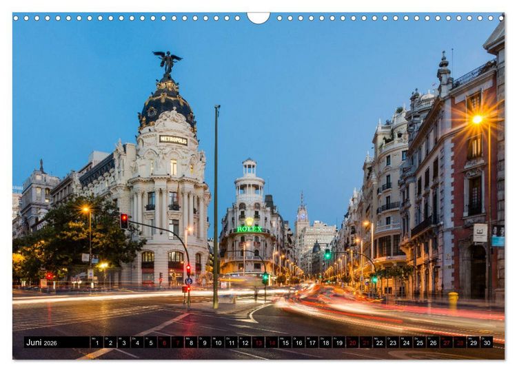 Produktbild: Madrid - Stadtansichten (Wandkalender 2026 DIN A3 quer), CALVENDO Monatskalender