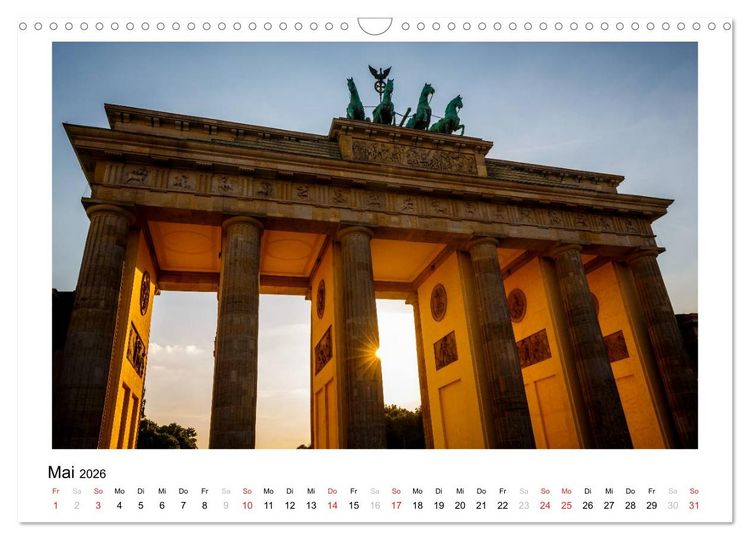 Produktbild: Berlin - Portrait einer Hauptstadt (Wandkalender 2026 DIN A3 quer), CALVENDO Monatskalender