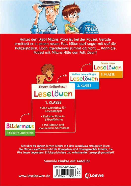 Produktbild: Lesel&ouml;wen 1. Klasse - Ein spannender Fall f&uuml;r die Polizei