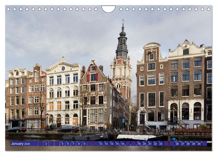 Produktbild: AWESOME AMSTERDAM (Wall Calendar 2026 DIN A4 landscape), CALVENDO 12 Month Wall Calendar