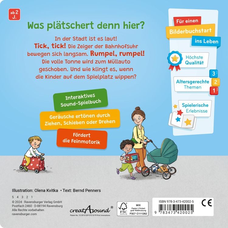 Produktbild: Spielen, h&ouml;ren, staunen - Stadt