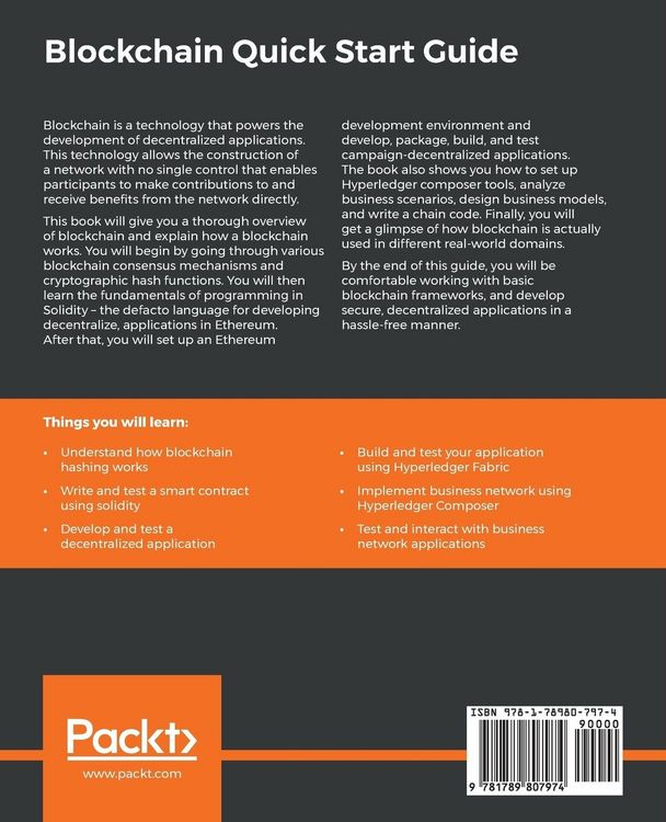 Produktbild: Blockchain Quick Start Guide