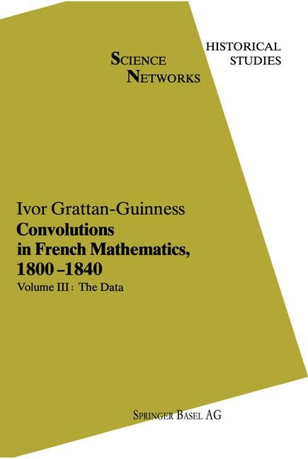 Produktbild: Convolutions in French Mathematics, 1800&ndash;1840