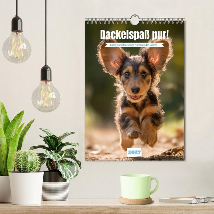 Produktbild: Dackelspa&szlig; pur! (Wandkalender 2027 DIN A4 hoch), CALVENDO Monatskalender