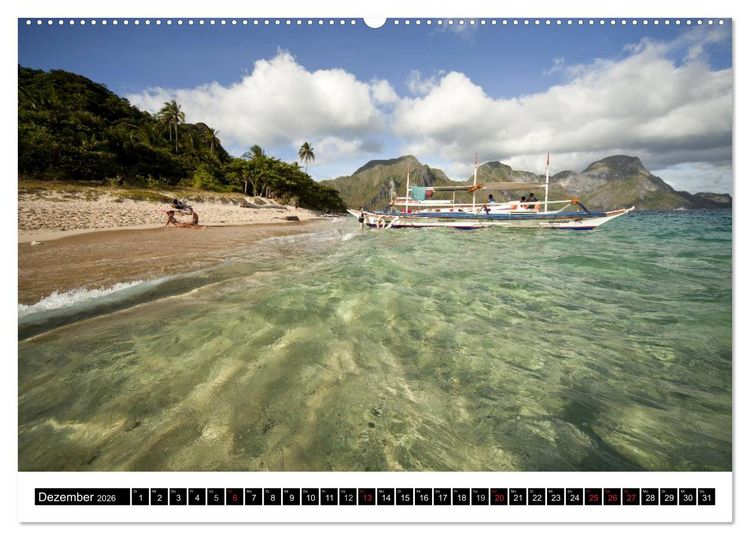 Produktbild: Palawan (Wandkalender 2026 DIN A2 quer), CALVENDO Monatskalender