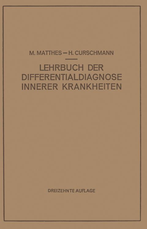 Produktbild: Lehrbuch der Differentialdiagnose Innerer Krankheiten