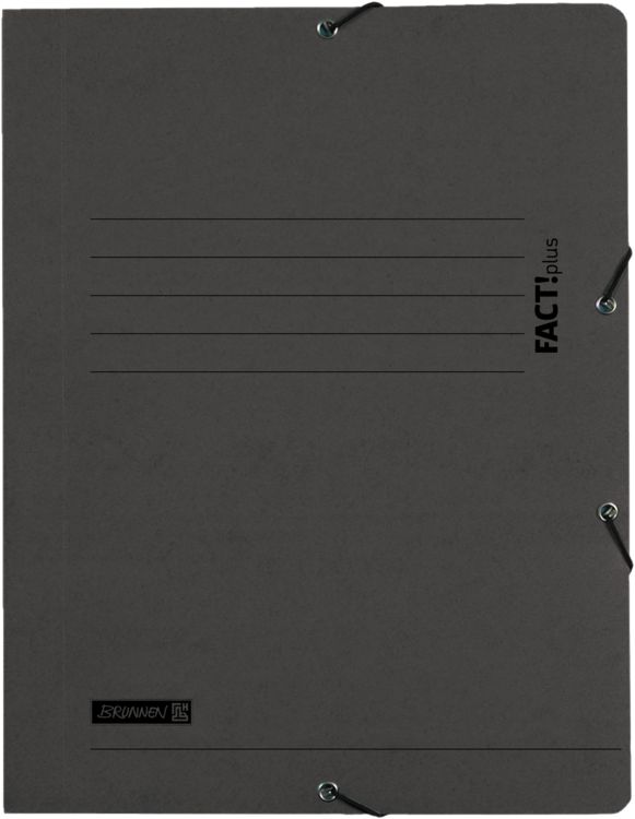 Produktbild: Brunnen Sammelmappe A4 schwarz Fact! Gummizug
