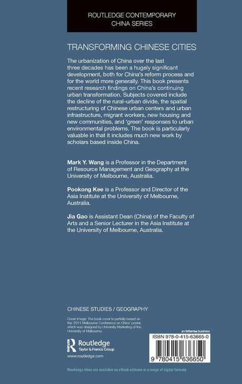 Produktbild: Transforming Chinese Cities