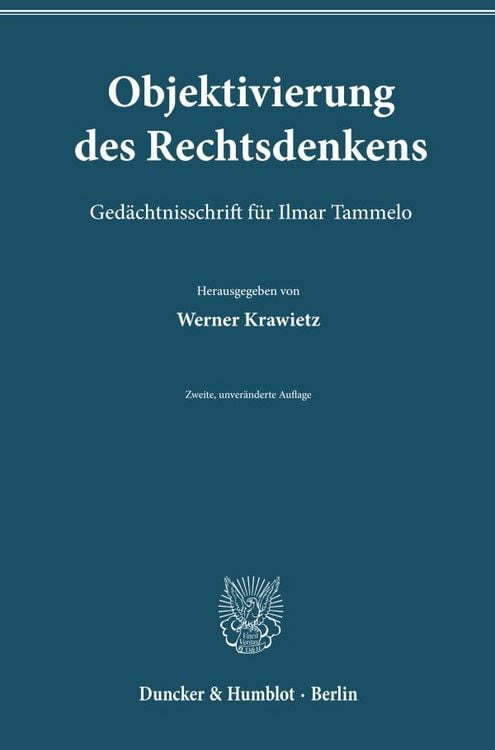 Produktbild: Objektivierung des Rechtsdenkens.