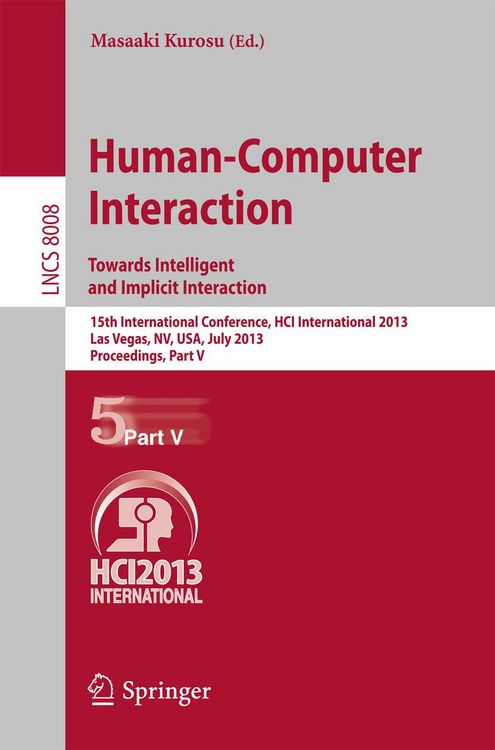 Produktbild: Human-Computer Interaction: Towards Intelligent and Implicit Interaction