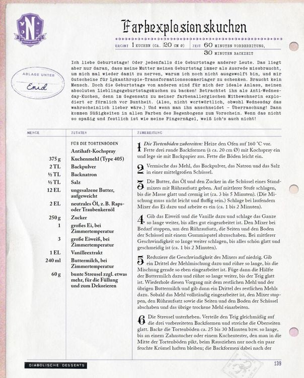 Produktbild: Das offizielle Wednesday-Kochbuch
