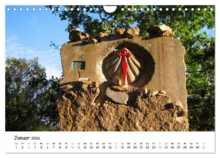 Produktbild: Camino Portugues - Jakobsweg (Wandkalender 2026 DIN A4 quer), CALVENDO Monatskalender