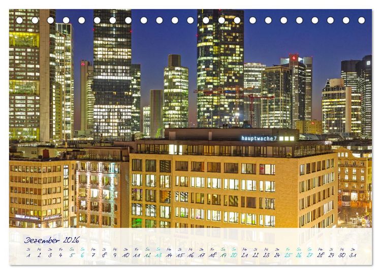 Produktbild: Furioses Frankfurt am Main (Tischkalender 2026 DIN A5 quer), CALVENDO Monatskalender