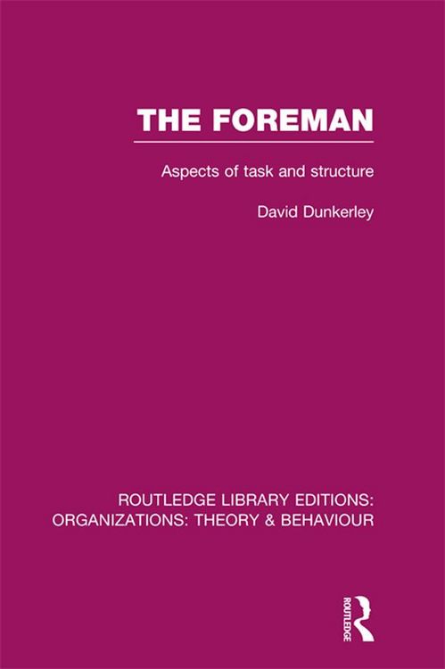 Produktbild: The Foreman (RLE: Organizations)