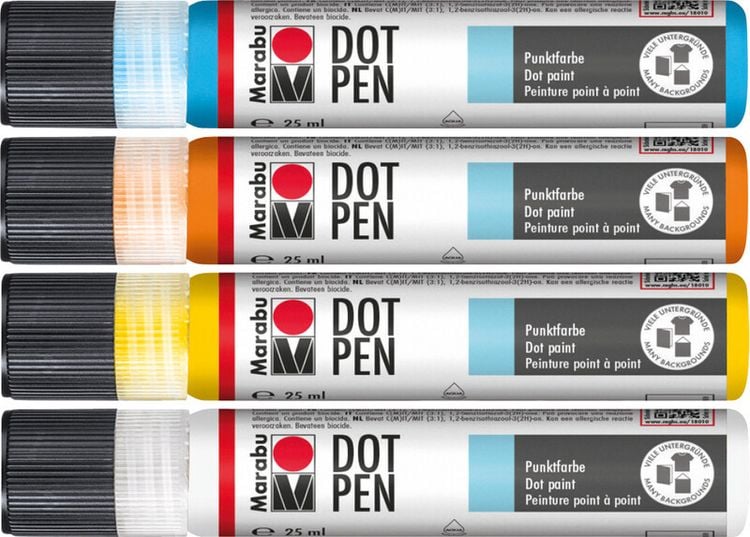 Produktbild: Marabu Dot Pen Set Mandala 4x25ml