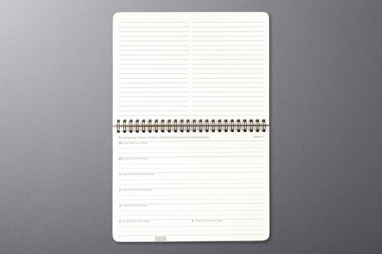 Produktbild: SIGEL C2781 Tischkalender Conceptum 2027, ca. A5 quer, Hardcover, schwarz