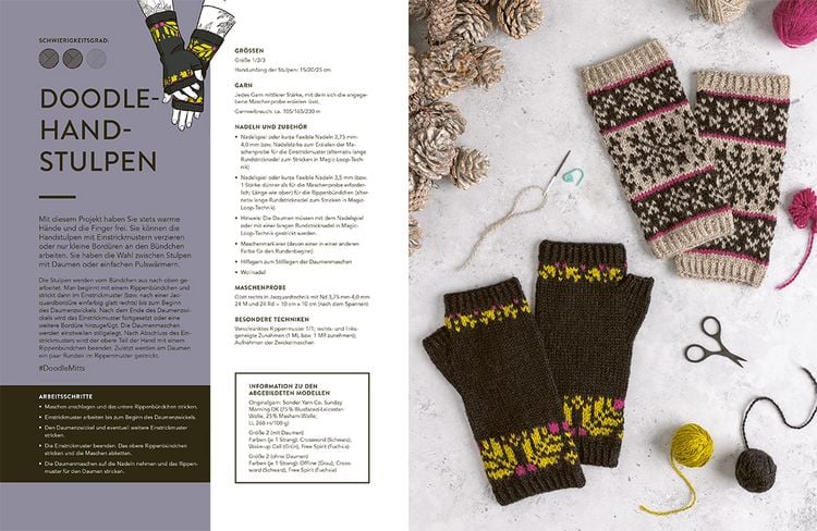 Produktbild: Doodle-Motive stricken. Die Mustersammlung