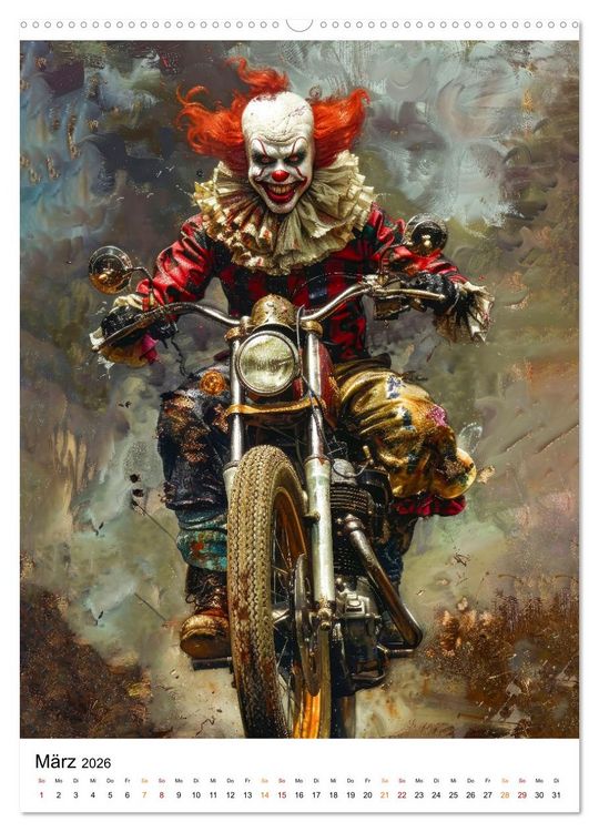 Produktbild: Der Clown (hochwertiger Premium Wandkalender 2026 DIN A2 hoch), Kunstdruck in Hochglanz