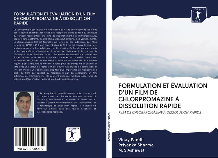 Produktbild: Formulation Et &Eacute;valuation D'un Film De Chlorpromazine &Agrave; Dissolution Rapide