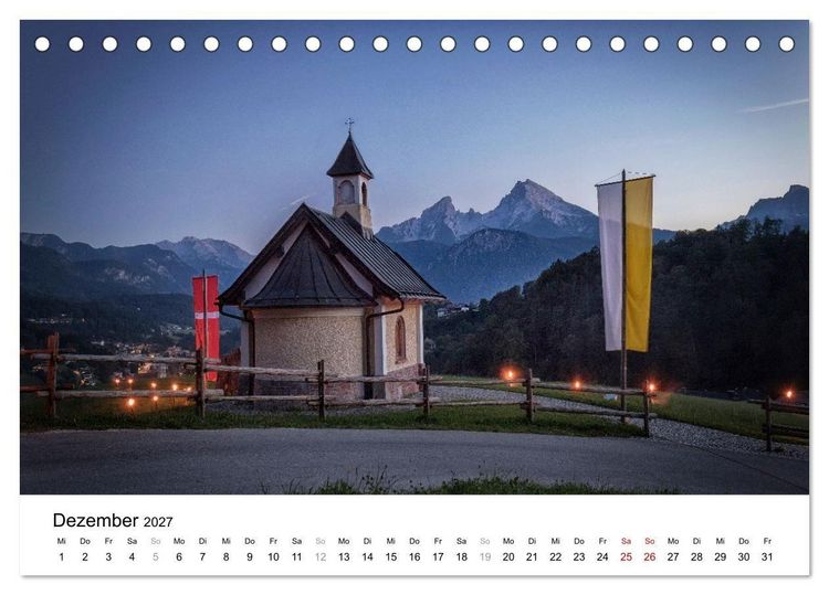 Produktbild: Berchtesgadener Land - Wanderhighlights in Bayern (Tischkalender 2027 DIN A5 quer), CALVENDO Monatskalender