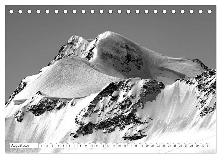 Produktbild: Dreitausender in den Alpen (Tischkalender 2026 DIN A5 quer), CALVENDO Monatskalender