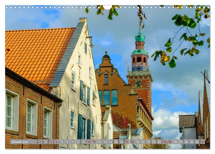 Produktbild: Ein Blick auf Leer (Ostfriesland) (Wandkalender 2026 DIN A3 quer), CALVENDO Monatskalender
