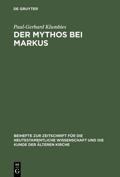 Produktbild: Der Mythos bei Markus