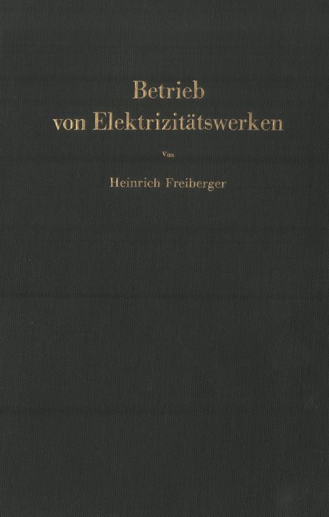 Produktbild: Betrieb von Elektrizit&auml;tswerken