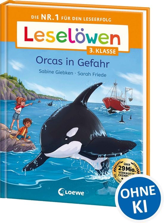 Produktbild: Lesel&ouml;wen 3. Klasse - Orcas in Gefahr