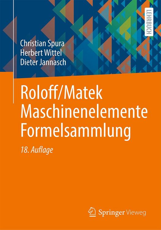 Produktbild: Roloff/Matek Maschinenelemente Formelsammlung