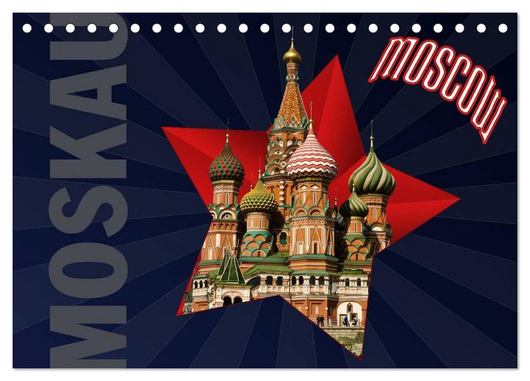 Produktbild: Moskau - Moscow (Tischkalender 2026 DIN A5 quer), CALVENDO Monatskalender