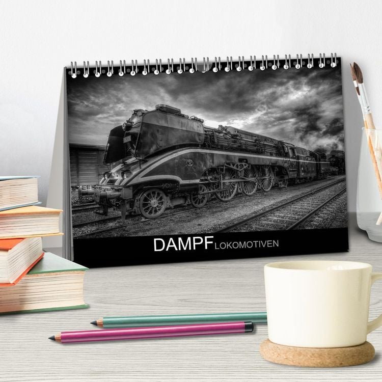 Produktbild: Dampflokomotiven (Tischkalender 2026 DIN A5 quer), CALVENDO Monatskalender