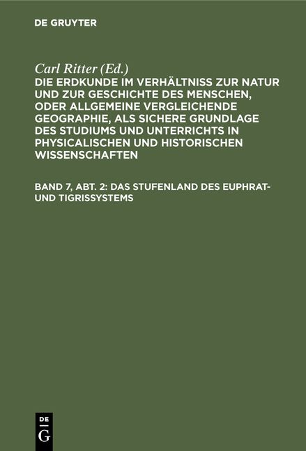 Produktbild: Das Stufenland des Euphrat- und Tigrissystems