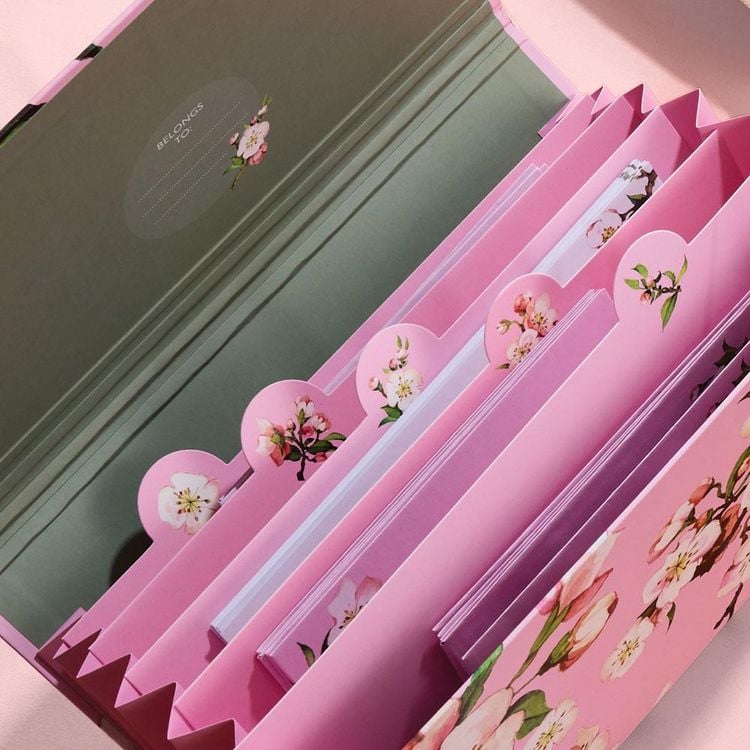 Produktbild: Briefpapier Set Kirschbl&uuml;te