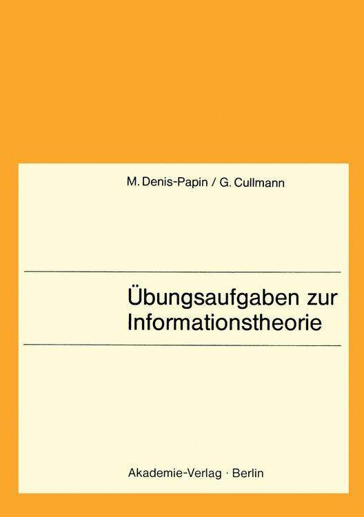 Produktbild: &Uuml;bungsaufgaben zur Informationstheorie