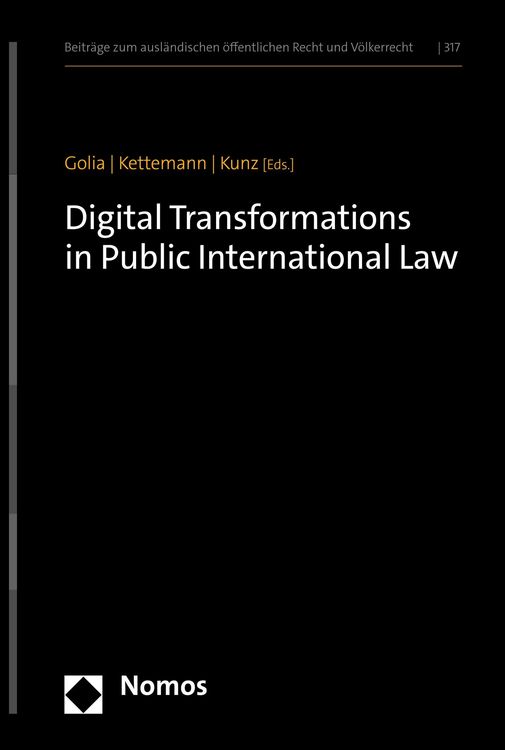Produktbild: Digital Transformations in Public International Law