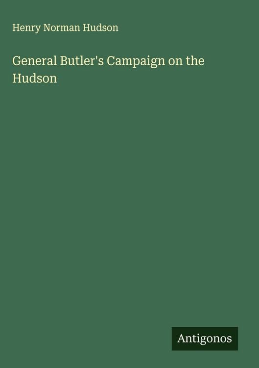 Produktbild: General Butler's Campaign on the Hudson