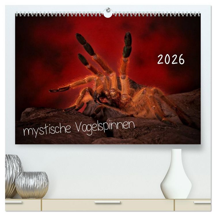 Produktbild: Mystische Vogelspinnen (hochwertiger Premium Wandkalender 2026 DIN A2 quer), Kunstdruck in Hochglanz