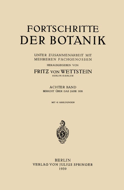Produktbild: Fortschritte der Botanik