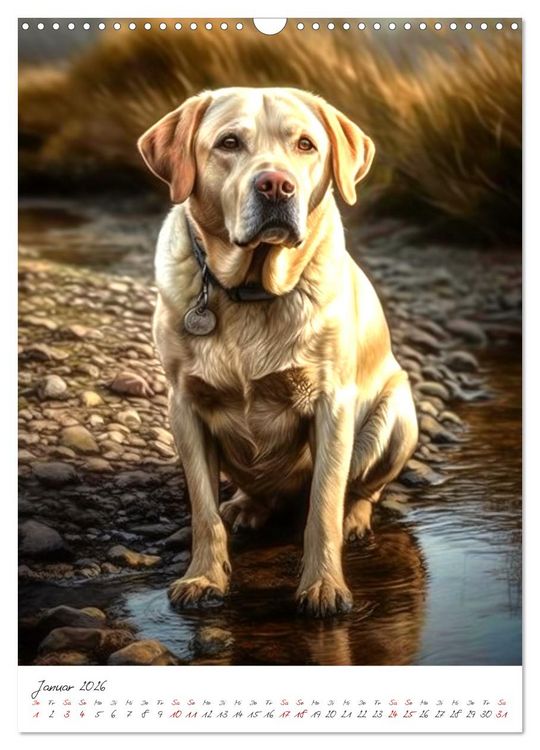Produktbild: Der Labrador (Wandkalender 2026 DIN A3 hoch), CALVENDO Monatskalender