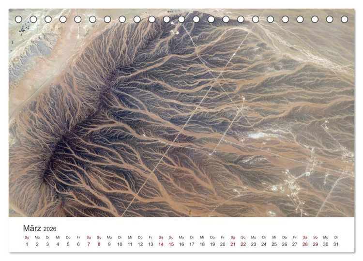 Produktbild: Satellitenbilder - Spektakul&auml;re Aufnahmen aus dem Weltall (Tischkalender 2026 DIN A5 quer), CALVENDO Monatskalender