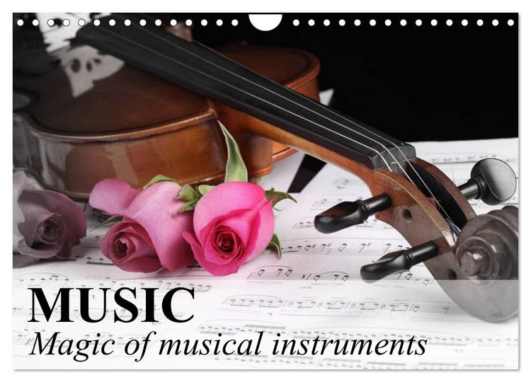 Produktbild: Music Magic of musical instruments (Wall Calendar 2026 DIN A4 landscape), CALVENDO 12 Month Wall Calendar