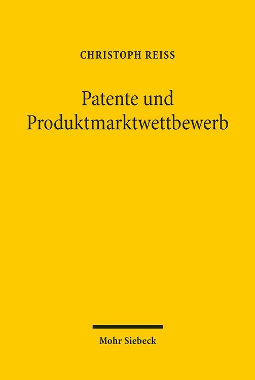 Produktbild: Patente und Produktmarktwettbewerb
