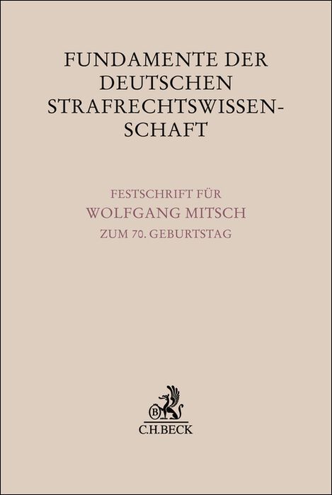 Produktbild: Fundamente der deutschen Strafrechtswissenschaft